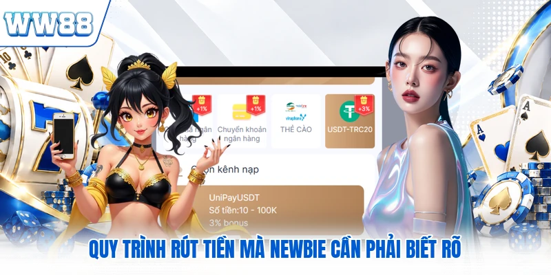 Quy trình rút tiền mà newbie cần phải biết rõ
